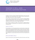 Making a Will & Estate Administration