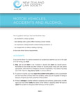 Motor vehicles, accidents & alcohol